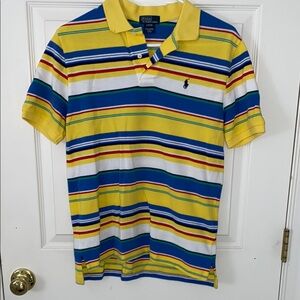 Polo Ralph Lauren Striped Polo Shirt - Yellow Multi